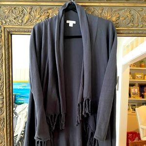 Garnet Hill Shawl Style Long Cardigan